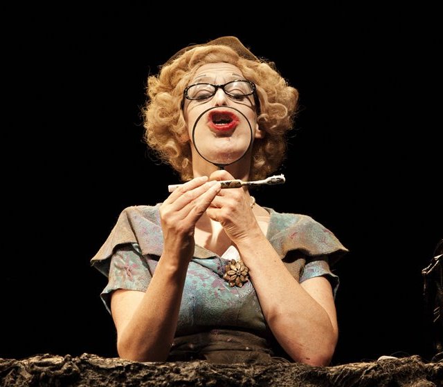 Clara Simpson as Winnie in The Corn Exchange production of 'Happy Days'. Photo: Johnny Savage