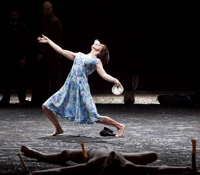 Valentina Formenti in the Fabulous Beast / ENO production of 'The Rite of Spring' by Stravinsky. Photo: Johan Persson