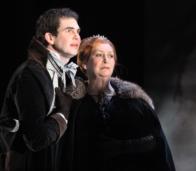 Marty Rea as Hamlet and Barbara Brennan as Gertrude in Second Age Theatre Company’s production of 'Hamlet'. Photo: Anthony Woods