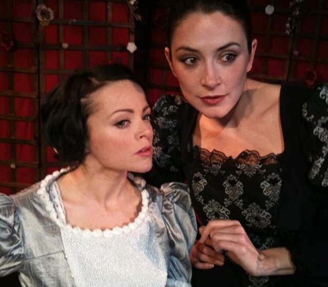 Jill Murphy and Natalie Radmall-Quirke in 'The Birthday of the Infanta' at Bewley's Cafe Theatre. Photo: David Horan