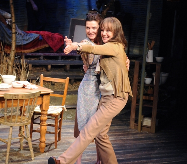 Michelle Fairley and Caroline Lagerfelt in 'When Greta Garbo Came to Donegal' by Frank McGuinness, presented by Tricycle Theatre, London. Photo: Tristram Kenton
