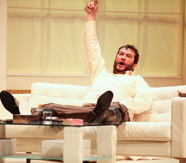Andrew Rupp in NI Opera's production of 'The Bear' by William Walton.