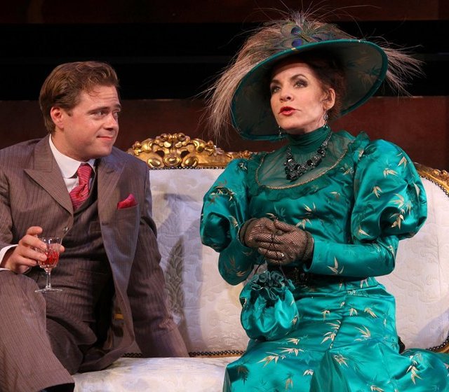 Rory Nolan as Algernon & Stockard Channing as Lady Bracknell in 'The Importance of Being Earnest'. Photo: Anthony Woods