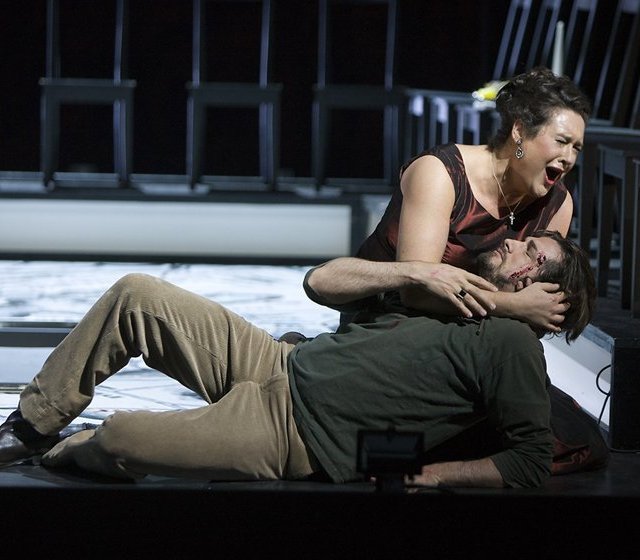 Orla Boylan with Marcelo Puente in Opera Ireland’s 'Tosca' by Puccini. Photo: Pat Redmond