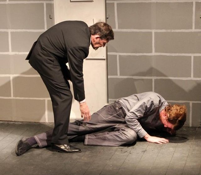 Mick Fitzgerald & Ben Reynolds in 'The Quare Fellow'. Photo: Peter McPoland