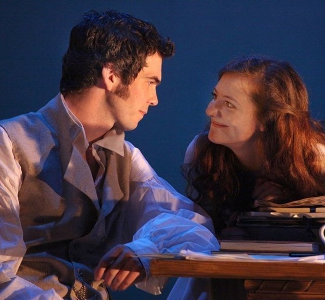 Marty Rea as Septimus Hodge and Beth Cooke as Thomasina Coverly in 'Arcadia'. Photo: Anthony Woods