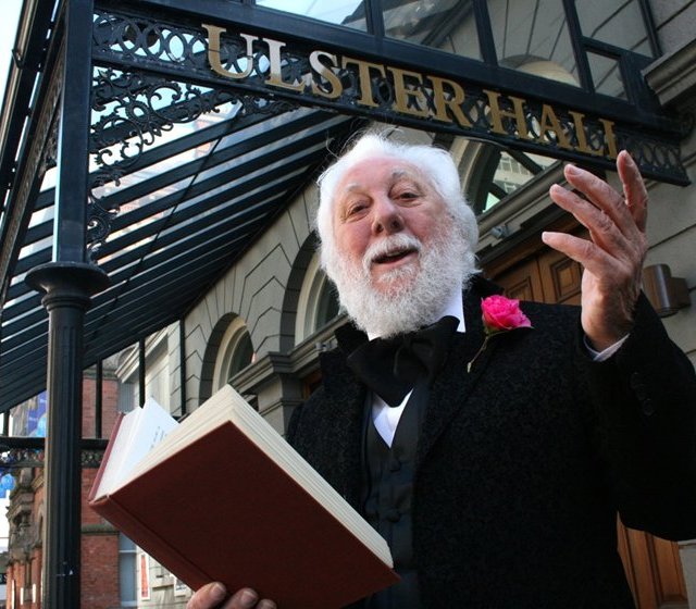 Sam McCready as Dickens in 'Dickens at the Ulster Hall' performed at the Lyric Theatre.