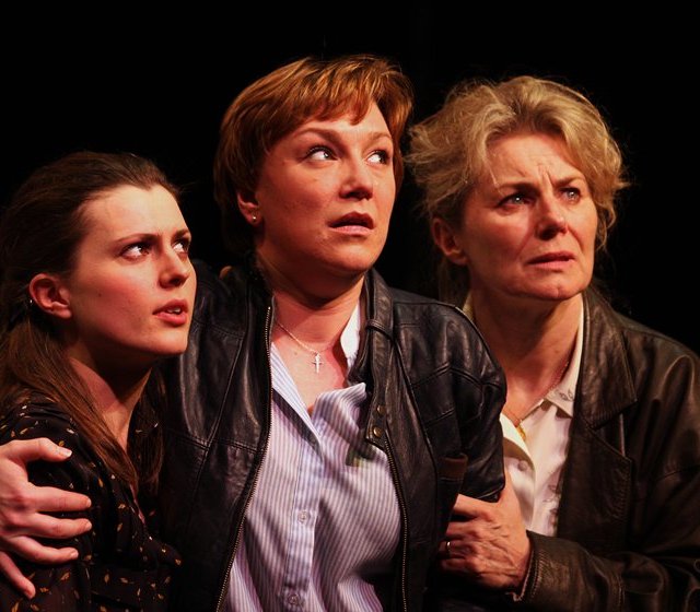 Sara Dylan, Lucia McAnespie and Orla Charlton in 'Carthaginians' by Frank McGuinness. Photo: Maurice Thompson