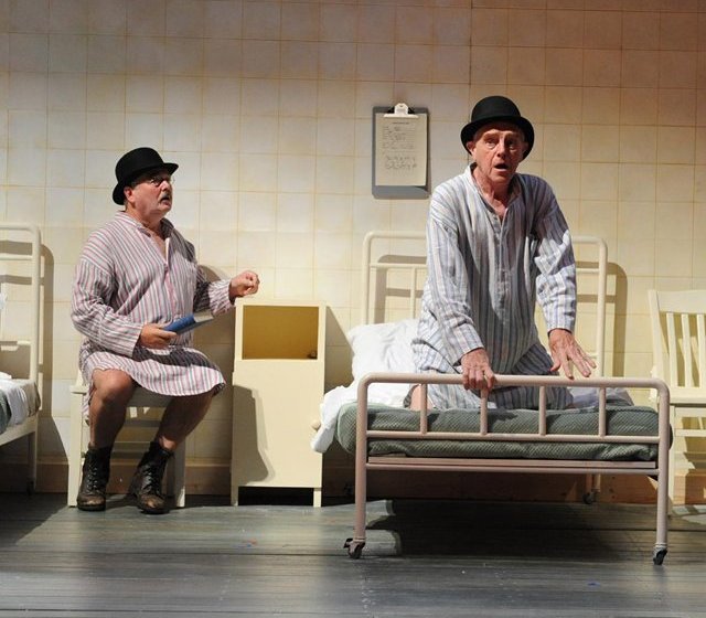 John Olohan and Eamon Morrissey in Druid's production of 'The Silver Tassie'. Photo: Robert Day