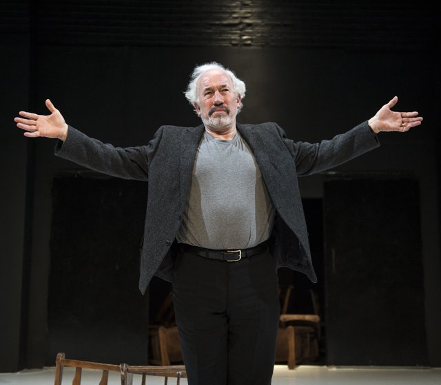Simon Callow in 'The Man Jesus' at the Lyric Theatre, Belfast. Photo: Steffan Hill