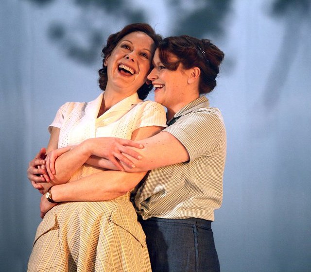 Cathy Belton and Niamh McCann in 'The House' at the Abbey Theatre. Photo: Anthony Woods