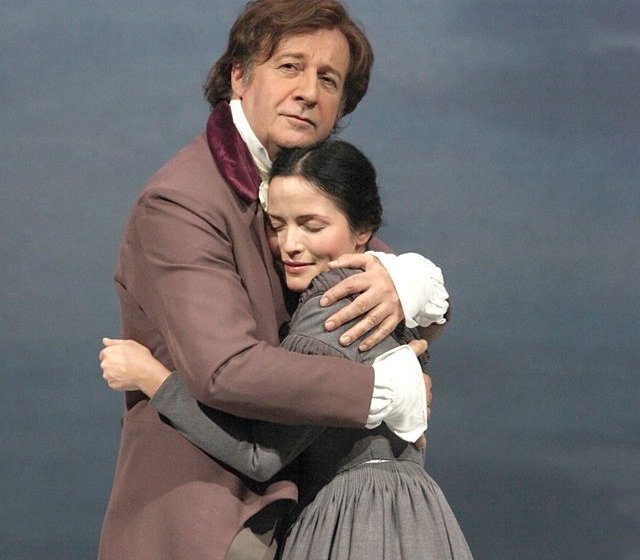 Stephen Brennan & Andrea Corr in the Gate Theatre production of Charlotte Brontë's 'Jane Eyre'.