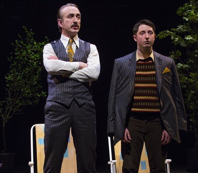 Declan Conlon and Ryan McParland in 'Drum Belly' by Richard Dormer at the Abbey Theatre. Photo: Anthony Woods