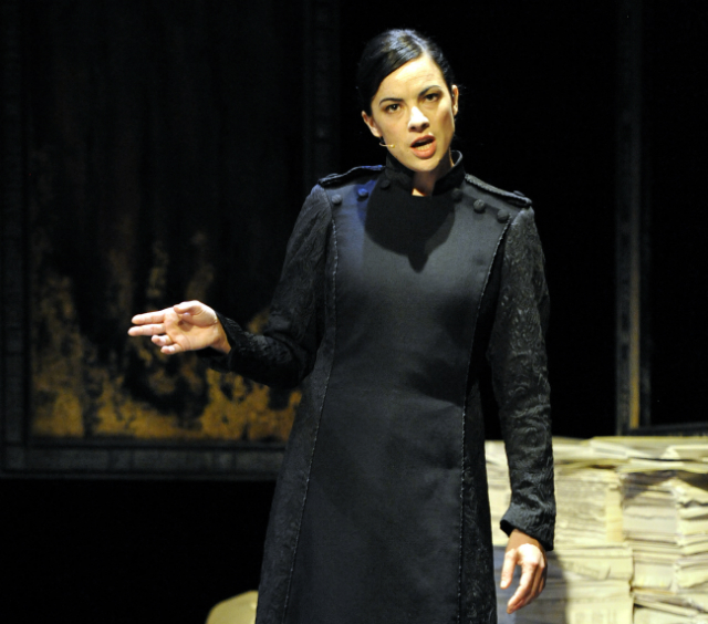 Camille O'Sullivan in 'The Rape of Lucrece' by the Royal Shakespeare Company at Dublin Theatre Festival. Photo: Keith Pattison