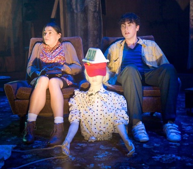 Charlie Murphy and Rory Fleck-Byrne in the Young Vic production of 'Disco Pigs'.