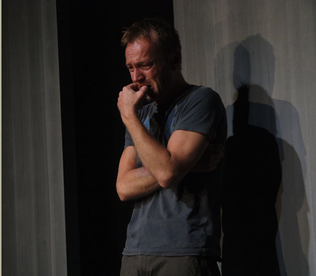 Richard Dormer in Ransom Productions' Transparency by Suzie Miller. Photo by: Rosie Mac Photographic