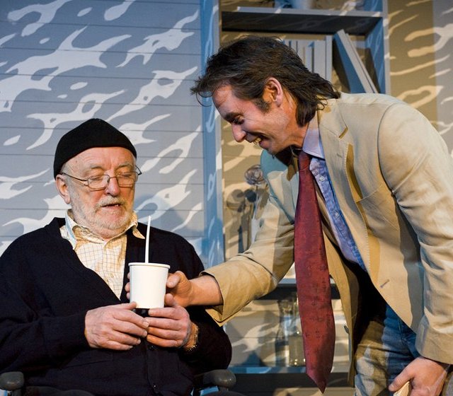 Terry Byrne and Andrew Murray in 'Tuesdays with Morrie'. Photo: Margaret Brown